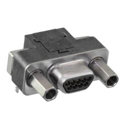 9 Position D-Type, Micro-D Plug, Male Pins Connector - 1