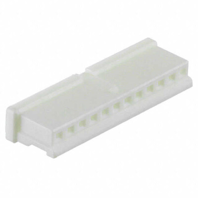 12 Rectangular Connectors - Housings Receptacle Natural 0.059