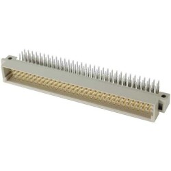 96 Position Din Connector Header, Male Pins Through Hole, Right Angle - HARTING