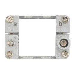 2 Module Female Heavy Duty Retaining Frame, Hinged Size 6B - HARTING