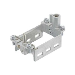 3 Module Non-Gendered Heavy Duty Retaining Frame, Hinged Size 10B - HARTING