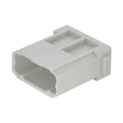 Male Module without Contacts Gray 12 Position Crimp - HARTING