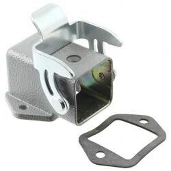 Base - Panel Mount 90° Connector Side Entry 3A IP44 - HARTING