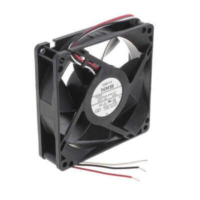 Fan Tubeaxial 24VDC Square - 92mm L x 92mm H Ball 96.4 CFM (2.70m³/min) 3 Wire Leads - 1