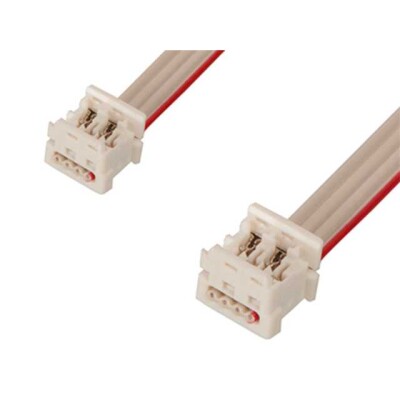4 Position Cable Assembly Rectangular Socket to Socket 1.64' (500.00mm) - 1