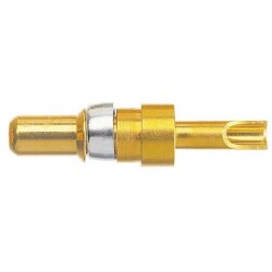 D-Sub Contact Male Pin Gold 16-20 AWG Crimp Machined - HARTING
