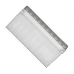 10 Rectangular Connectors - Housings Receptacle White 0.100