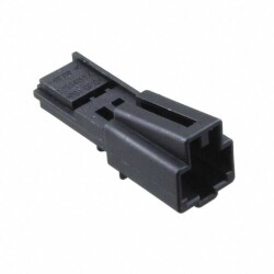 2 Rectangular Connectors - Housings Plug Black - TE Connectivity AMP Connectors