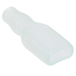 1 Position Sleeve Connector Female, Receptacle Clear 0.250