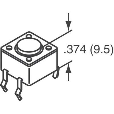 Tactile Switch SPST-NO Top Actuated Through Hole - 3
