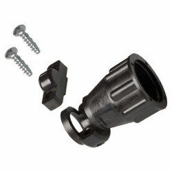 Black Connector Backshell, Cable Clamp 5/8-24 UNEF 11 - TE Connectivity AMP Connectors
