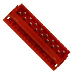 16 Position Rectangular Plug Connector IDC Tin 28 AWG - TE Connectivity AMP Connectors