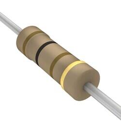 100 Ohms ±5% 0.5W, 1/2W Through Hole Resistor Axial Flame Retardant Coating, Safety Carbon Film - 1