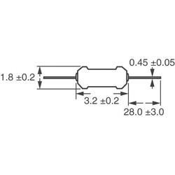 100 Ohms ±5% 0.5W, 1/2W Through Hole Resistor Axial Flame Retardant Coating, Safety Carbon Film - 3