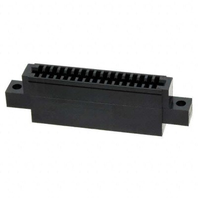 34 Position Card Edge Connector Housing Black 0.100