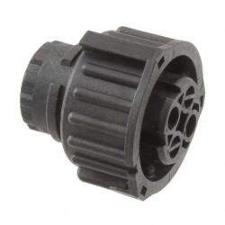 2 Position Circular Connector Plug Housing Free Hanging (In-Line) Coupling Nut - TE Connectivity Deutsch Connectors