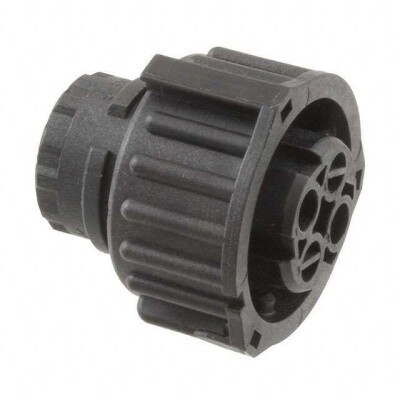 2 Position Circular Connector Plug Housing Free Hanging (In-Line) Coupling Nut - 1