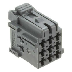 9 Rectangular Connectors - Housings Receptacle Gray 0.197