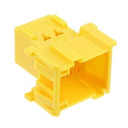 9 Rectangular Connectors - Housings Plug Yellow 0.197