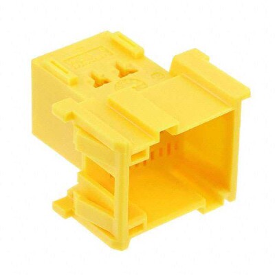 9 Rectangular Connectors - Housings Plug Yellow 0.197