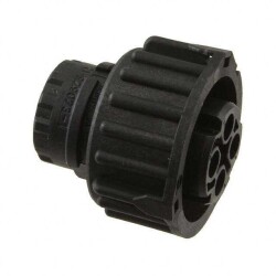 4 Position Circular Connector Plug Housing Free Hanging (In-Line) Coupling Nut - TE Connectivity Deutsch Connectors