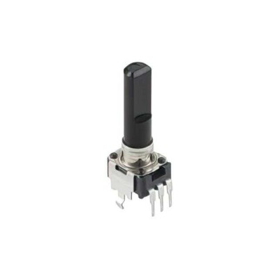 10k Ohm 1 Gang Linear Through Hole Potentiometer 1.0 Turns 0.05W, 1/20W PC Pins, Board Locks - 1