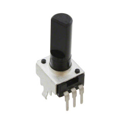 20k Ohm 1 Gang Logarithmic Through Hole, Snap In Potentiometer None 1.0 Kierros Carbon 0.05W, 1/20W PC Pins, Board Locks - Bourns Inc.