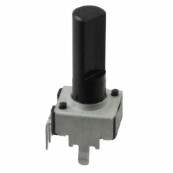 20k Ohm 1 Gang Logarithmic Through Hole, Snap In Potentiometer None 1.0 Kierros Carbon 0.05W, 1/20W PC Pins, Board Locks - Bourns Inc. (1)