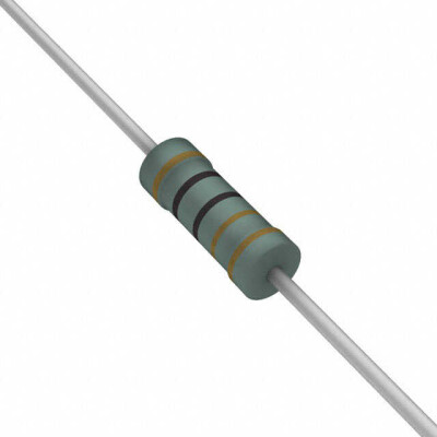 1 kOhms ±1% 0.25W, 1/4W Through Hole Resistor Axial Flame Retardant Coating, Safety Metal Film - 1