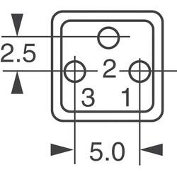 1 kOhms 0.5W, 1/2W PC Pins Through Hole Trimmer Potentiometer Cermet 1.0 Turn Top Adjustment - Nidec Copal Electronics (1)