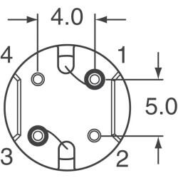 1 mH Shielded Wirewound Inductor 400 mA 2.3Ohm Max Radial, Vertical Cylinder, 4 Leads - Murata Power Solutions Inc. (1)