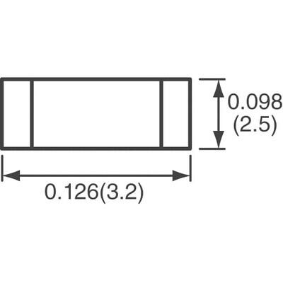 1 mH Unshielded Drum Core, Wirewound Inductor 100 mA 16.9Ohm Max 1210 (3225 Metric) - 2