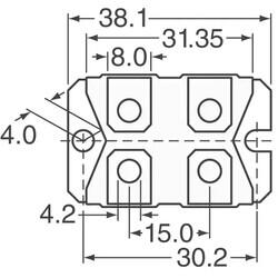 1 mOhms ±0.5% 100W Thick Film Chassis Mount Resistor - 3