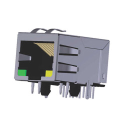 1 Port RJ45 Through Hole 10/100 Base-T, AutoMDIX - 1