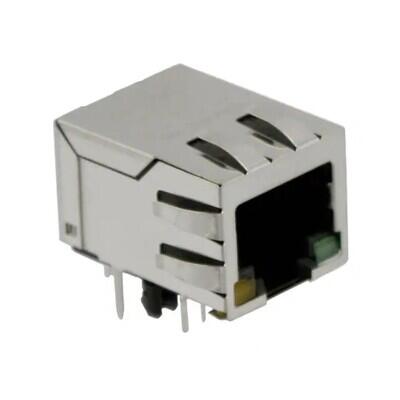 1 Port RJ45 Magjack Connector Through Hole 10/100 Base-T, AutoMDIX - 1