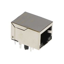 1 Port RJ45 Through Hole 10/100/1000 Base-T, AutoMDIX - Würth Elektronik