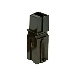1 Position Blade Type Power Housing Connector Non-Gendered Black - 1