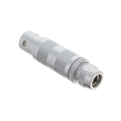 1 Position Circular Connector Plug, Male Pins Solder Cup - 1