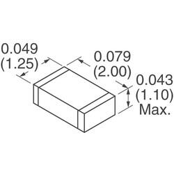 1 kOhms @ 100MHz 1 Power Line Ferrite Bead 0805 (2012 Metric) 1A 150mOhm - Laird-Signal Integrity Products (1)