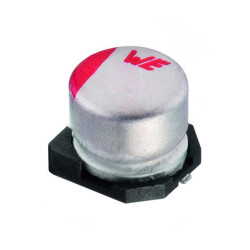 1 µF 100 V Aluminum Electrolytic Capacitors Radial, Can - SMD 2000 Hrs @ 105°C - Würth Elektronik