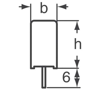 1 µF Film Capacitor 875V Polypropylene (PP), Metallized Radial - 2