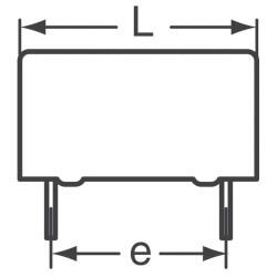 1 µF Film Capacitor 875V Polypropylene (PP), Metallized Radial - 3