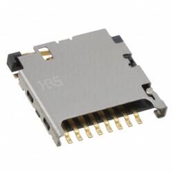 10 (8 + 2) Position Card Connector Secure Digital - microSD™ Surface Mount, Right Angle Gold - 1