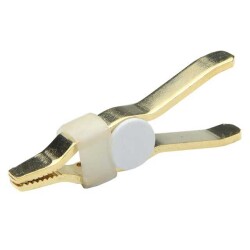 10 A Non-Insulated Kelvin Test Clip Brass 0.500