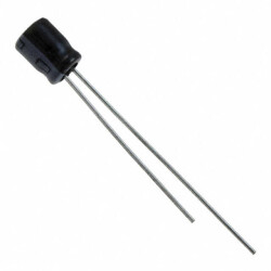 10 µF 10 V Aluminum Electrolytic Capacitors Radial, Can 1000 Hrs @ 85°C - Rubycon