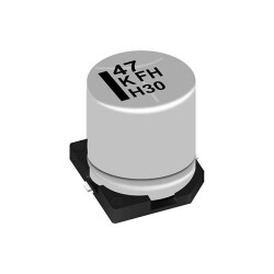 10 µF 35 V Aluminum Electrolytic Capacitors Radial, Can - SMD 450mOhm @ 100kHz 10000 Hrs @ 105°C - Panasonic Electronic Components