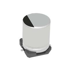 10 µF 6.3 V Aluminum Electrolytic Capacitors Radial, Can - SMD 1.35Ohm @ 100kHz 2000 Hrs @ 105°C - Panasonic Electronic Components