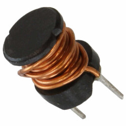 10 µH Unshielded Drum Core, Wirewound Inductor 4.2 A 40mOhm Max Radial, Vertical Cylinder (Open) - 1