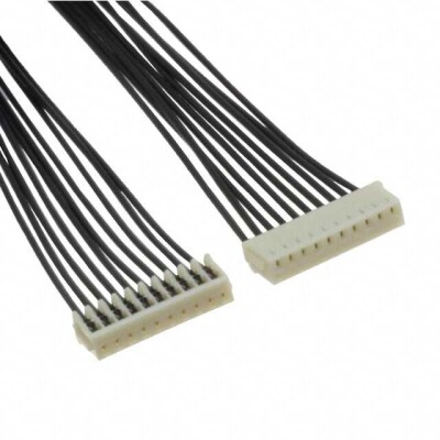 10 Position Cable Assembly Rectangular Socket to Socket, Reversed 0.500' (152.40mm, 6.00