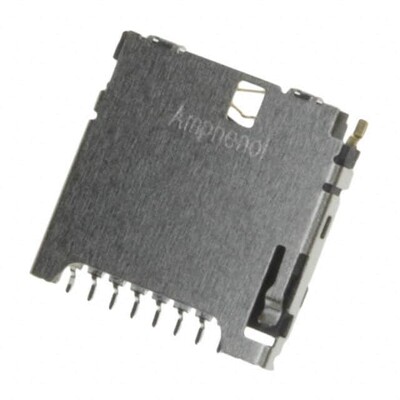 10 (8 + 2) Position Card Connector Secure Digital - microSD™ Surface Mount, Right Angle Gold - 1